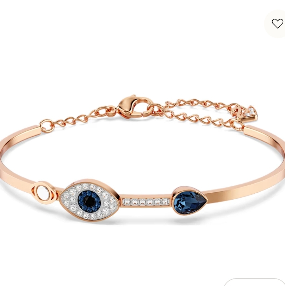 Swarovski Symbolica bangleElegant Silver and Blue Bracelet